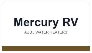 Mercury RV / Aus J Water Heaters logo