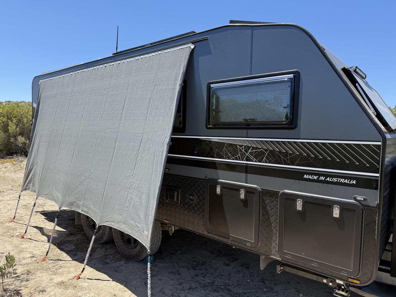 TRA 3.96m Caravan Privacy Screen Side Shade – Fits 14ft Awning, RV Accessory