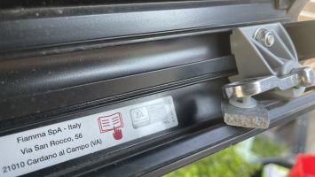 Photo by Wayne From NSW. Feb 2024 - Left Leg Top & Plastic Rivet - Suits Fiamma F45s / F65s / F80s Awnings