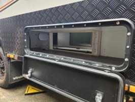 Photo by Michael From NSW. Feb 2024 - Coast RV Access Door 5 - Black / 228 x 893mm Cut-Out