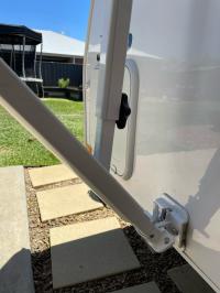 Photo by Ryan From VIC. Feb 2024 - Elbow Slider Kit - White - Suits Lippert Solera Classic Manual Awnings