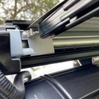 Photo by Lyn From NSW. Feb 2024 - Anti-Flap Kit End Extensions - 100mm - Black - Suits Aussie Traveller Anti-Flap Kits for Cassette Awnings