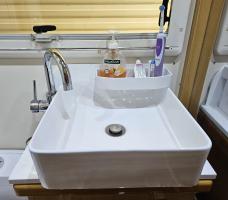 Photo by Wendy From NSW. Feb 2024 - Coast RV Bathroom Basket - White / 250mm W x 112mm D