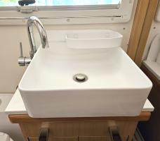 Photo by Wendy From NSW. Feb 2024 - Coast RV Bathroom Basket - White / 250mm W x 112mm D