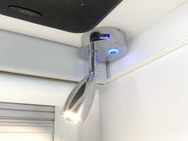 Photo by Peter From TAS. Mar 2024 - Relaxn Bullet LED Reading Light with USB - Chrome / 10-30V / 650lm / Warm White / Dimmable