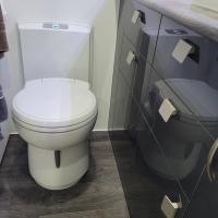 Photo by Darrel From TAS. Mar 2024 - Thetford C263CS Cassette Toilet - 17.5L / Ceramic Bowl / Swivel Bowl / Rear Entry / Access Door Included