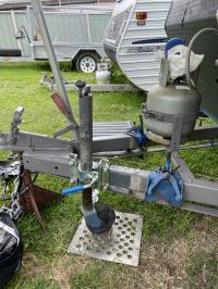 Photo by Brian From NSW. Mar 2024 - ARK Eight-Hole Bolt-On Jockey Wheel Clamp - Suits 50mm Shafts
