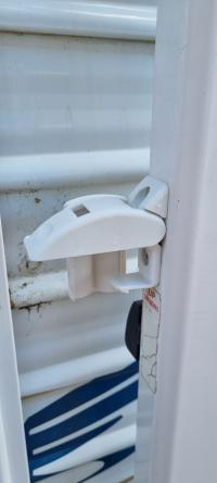 Photo by Rob From NSW. Mar 2024 - 901017W: Travel Latch / Storage Lock (White) - Suit Carefree Fiesta Awnings