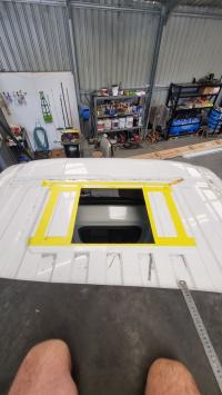 Photo by Liam From NSW. Mar 2024 - Aussie Traveller Skylight with Blind & LED - 400 x 400mm Cut-Out