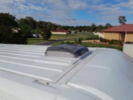Photo by Liam From NSW. Apr 2024 - Aussie Traveller Skylight with Blind & LED - 400 x 400mm Cut-Out