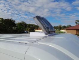 Photo by Liam From NSW. Apr 2024 - Aussie Traveller Skylight with Blind & LED - 400 x 400mm Cut-Out