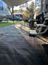 Photo by Greg From VIC. Apr 2024 - Enduromat PVC Mesh Annex Mat - 4 x 2.45m - Black / Grey