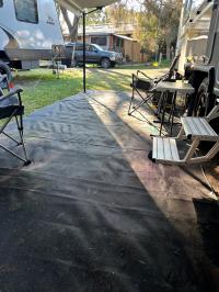 Photo by Greg From VIC. Apr 2024 - Enduromat PVC Mesh Annex Mat - 4 x 2.45m - Black / Grey