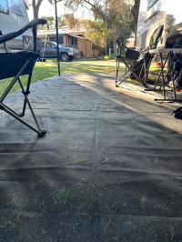 Photo by Greg From VIC. Apr 2024 - Enduromat PVC Mesh Annex Mat - 4 x 2.45m - Black / Grey
