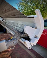 Photo by Alyson From WA. May 2024 - Left-Hand Lead-Bar End Cap - Polar White - Suits Fiamma F80s Awnings
