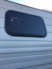 Photo by Howard From VIC. May 2024 - Aussie Traveller EuroVision2 Window with Slimline Blind & Flyscreen - Black Frame / 300mm H x 500mm W