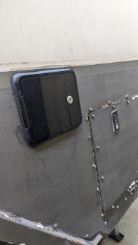 Photo by Stephen From QLD. May 2024 - Flomaster Lockable Dual Water Inlet Hatch - Mains / Gravity / Black - 3/4 inch Female NPT / 1/2 inch Male BSP / 28mm Tank Outlet