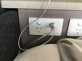 Photo by Karen From VIC. May 2024 - CMS J-Series Single Power Point - 2 x 2.1A USB - Double Pole - White