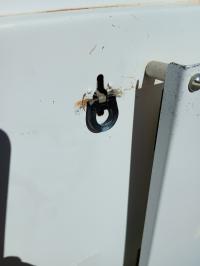 Photo by Raymond From NSW. May 2024 - Door Latch Assembly - Black - Suits Suburban Tank Hot Water System Doors