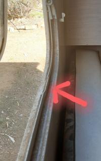 Photo by Russell From VIC. May 2024 - Knob Lock with Metal Plate - Black - Suits Older Push-Out Windows