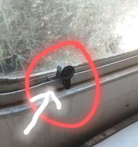 Photo by Russell From VIC. May 2024 - Knob Lock with Metal Plate - Black - Suits Older Push-Out Windows