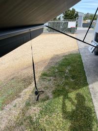 Photo by Irene From NSW. May 2024 - Awning Pull Strap - Black / 2.2m - Suits Dometic A&E 8300, 8500, 8700 & 9000 Awnings