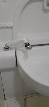 Photo by Sally From TAS. May 2024 - Bench-Mount Shower Set with Recessed Hose - Chrome / 1.4m