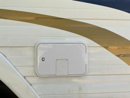 Photo by Jo From NSW. May 2024 - Replacement Door Kit - White / 210 x 135mm / Lock & Key - Suits Jayco Triple Water Fillers