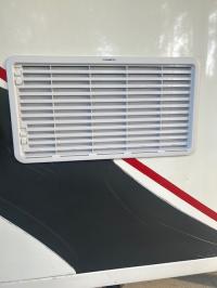 Photo by Keith From QLD. Jun 2024 - Dometic Large Fridge Wall Vent - White - 490 x 249mm Cut-Out - Suits Fridges Over 100L