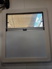 Photo by Gary From NSW. Jun 2024 - Internal Frame with Blind & Flyscreen - 700mm W x 800mm H - Suits MobiCool CHAL Alloy-Frame Windows