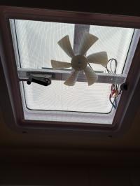 Photo by Dennis From QLD. Jun 2024 - OZvent 12V Roof Hatch - White Lid / 355 x 355mm Cut-Out