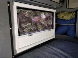 Photo by Patrick From WA. Jul 2024 - Aussie Traveller EuroVision2 Window with Slimline Blind & Flyscreen - Black Frame / 550mm H x 900mm W