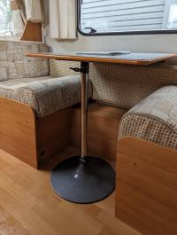 Photo by Darren From NSW. Jul 2024 - Wineglass Pedestal Table Leg - Grey / 700mm - Complete