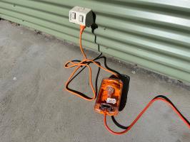 Photo by Paul From ACT. Jul 2024 - Ampfibian RV-PLUS 15A-to-10A Power Adaptor - RCD - IP55