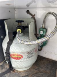 Photo by Robert. Aug 2024 - Keefer Stainless Steel Braided LCC27 Gas Pigtail - 600mm - 1/4 inch Male NPT - Single-Cylinder Systems