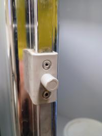 Photo by Eberhard From VIC. Aug 2024 - Shower Door Pivot Catch - Grey / 9mm - Suits Jayco Showers