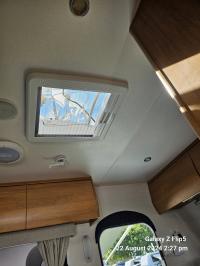 Photo by David From NSW. Aug 2024 - Internal Frame with Blind & Flyscreen - White - Suits Dometic & Seitz Mini Heki Roof Hatches