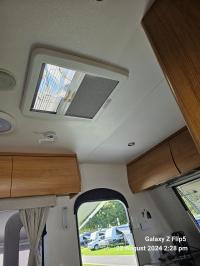 Photo by David From NSW. Aug 2024 - Internal Frame with Blind & Flyscreen - White - Suits Dometic & Seitz Mini Heki Roof Hatches