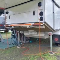 Photo by Andy From SA. Aug 2024 - AL-KO Drop-Down Stabiliser Leg - Zinc / 840mm