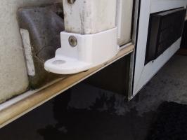 Photo by Clyde From TAS. Sep 2024 - Awning Carport Foot - White - Suits Carefree Fiesta Awnings