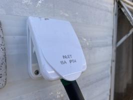 Photo by Robert From WA. Sep 2024 - Transco PowerRun Caravan Power Inlet - 240V / 15A - IP54 - White