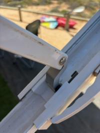 Photo by Luke From WA. Oct 2024 - Elbow Slider Kit - White - Suits Lippert Solera Classic Manual Awnings