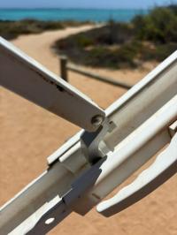 Photo by Luke From WA. Oct 2024 - Elbow Slider Kit - White - Suits Lippert Solera Classic Manual Awnings