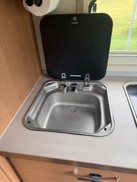Photo by Mark From WA. Oct 2024 - Dometic Smev Series 8000 Stainless Steel Sink with Glass Lid - 420 x 440 x 145mm