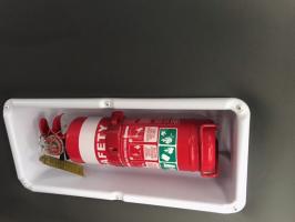 Photo by Steve. Oct 2024 - Fire Extinguisher Holder - 3mm ABS - White
