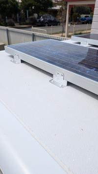 Photo by Anthony From SA. Oct 2024 - Sphere Solar Panel Mounting Bracket Kit - Silver / 4 Piece