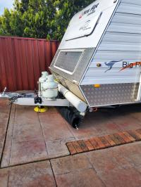 Photo by Robert. Oct 2024 - Supex Pole Carrier with Mounting Brackets - 2200 x 150mm - White