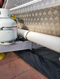Photo by Robert. Oct 2024 - Supex Pole Carrier with Mounting Brackets - 2200 x 150mm - White