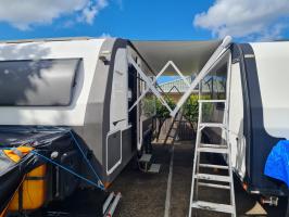 Photo by Peter From QLD. Oct 2024 - Carefree Altitude 12V Awning Hardware Kit - Left & Right Arms - White
