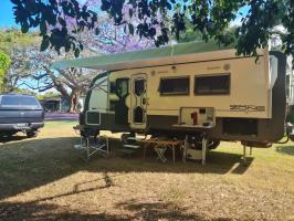 Photo by Peter From QLD. Oct 2024 - Carefree Altitude 12V Awning Hardware Kit - Left & Right Arms - White
